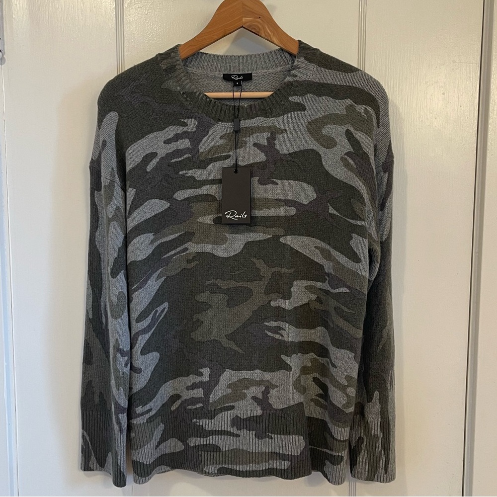 Rails NWT Juno Sweater Size Small | Camo Print - Picture 6 of 10